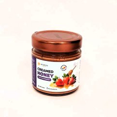 Med krémový s jahodami, 280 g