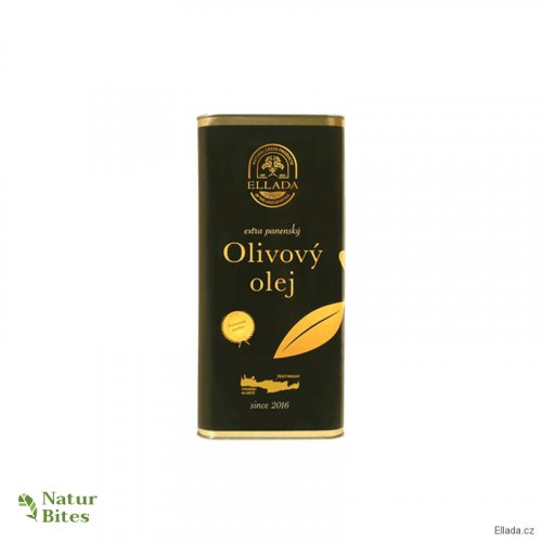 Extra panenský olivový olej, ELLADA, plech 5 l