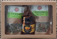Dárková sada bylinných čajů a medů z Kréty M1