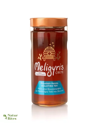 Řecký med "Malotira", horský, květový 550 g, MELIGYRIS