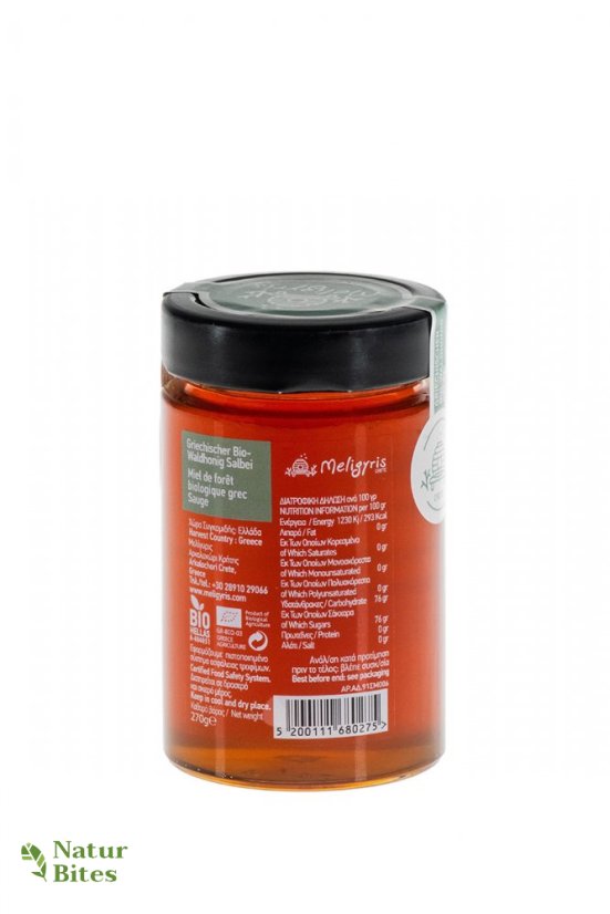 Řecký med BIO lesní "Šalvěj", květový 270 g MELIGYRIS
