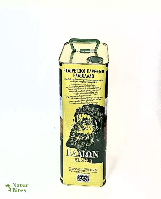 Extra panenský olivový olej, jakostní "ELAION" 5l, Elmar/Kréta