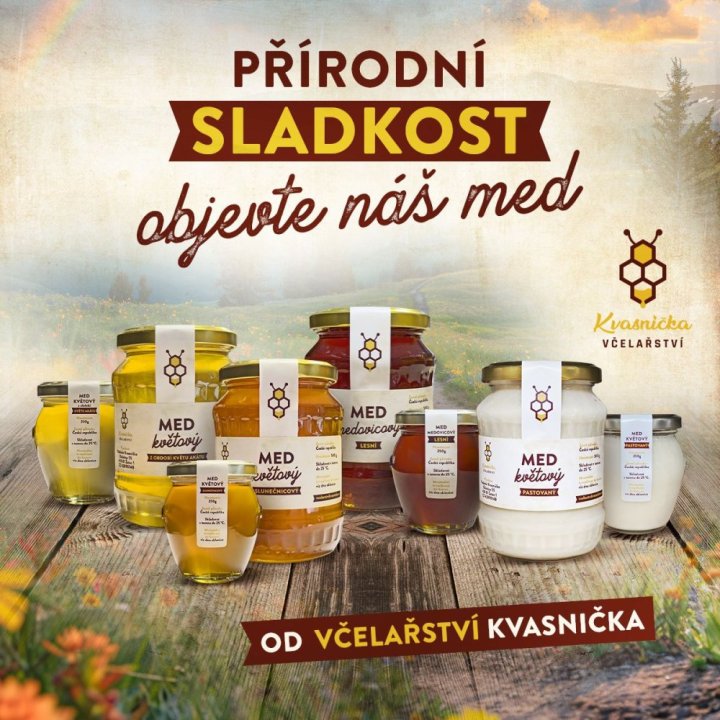Doupovské vrchy=čistá příroda=kolébka našeho medu. Medy z letošní snůšky budou k dispozici již od září 2025
