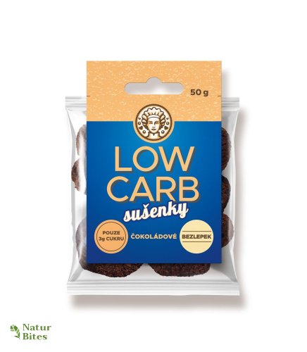 Low carb sušenky čokoládové 40 g, Jihočeská svačinka