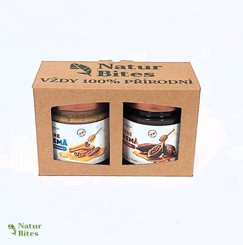 Dárková sada ochucených medů "Zdravé mlsání", 2 x 280 g