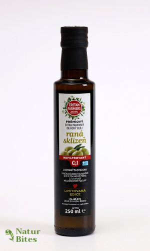 CRETAN FARMERS Prémiový extra panenský olivový olej Raná sklizeň 250 ml