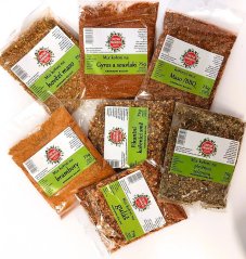 Výhodná sada kořenících směsí bez soli "Červená masa-ECO" 7x75 g, Cretan Farmers