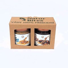 Dárková sada ochucených medů "Zdravé mlsání", 2 x 280 g