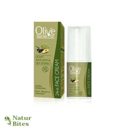 OLIVE 24h krém na obličej Avokádo a Motar přímořský 30 ml