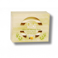 Olivové Masážní mýdlo Mléko a Med 100 g