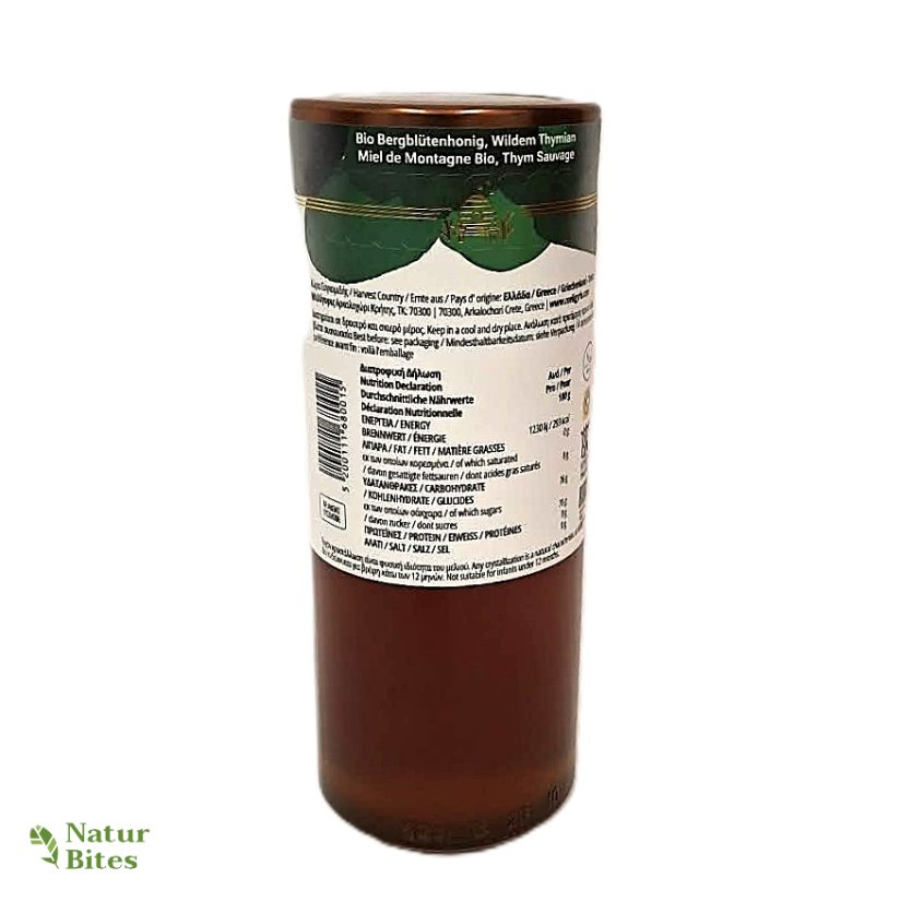 Řecký horský med BIO "Divoký tymián", květový 800 g, MELIGYRIS