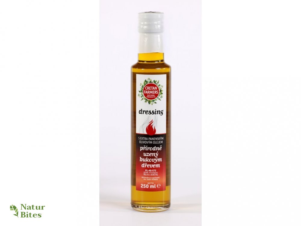 CRETAN FARMERS Dressing s extra panenským olivovým olejem Uzený bukovým