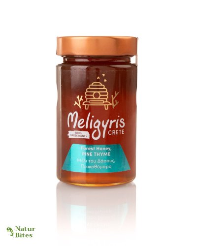 Řecký med lesní "Tymián+Pinie, smíšený 450 g, MELIGYRIS