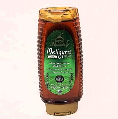 Řecký horský med "Divoký tymián", květový, plastová dóza 500 g, MELIGYRIS