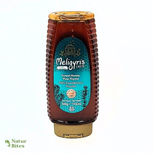 Řecký med, lesní "Pinie-Tymián",  plastová dóza 500 g