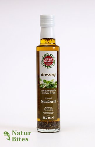 CRETAN FARMERS Dressing s extra panenským olivovým olejem Tymián 250 ml