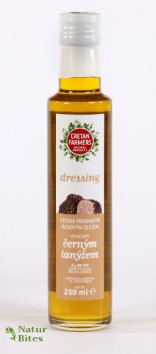 CRETAN FARMERS Dressing s extra panenským olivovým olejem Černý lanýž 250 ml
