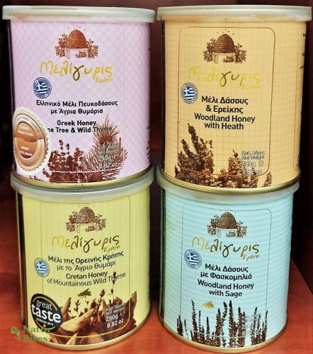 Výhodná sada exkluzivních řeckých medů, 4x250 g, MELIGYRIS