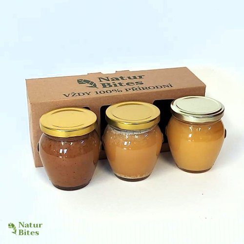 Dárková sada medů "Zimní večery", 3x 250 g