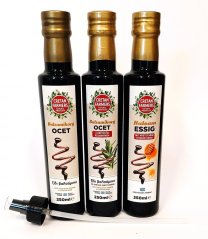 Výhodná sada prémiových balzamikových octů 3 x 250 ml, Cretan Farmers