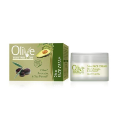OLIVE 24h krém na obličej Avokádo a Motar přímořský 50 ml