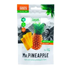 Mr.Pineapple, měkké a šťavnaté tyčinky Ananas, 3 x 25 g