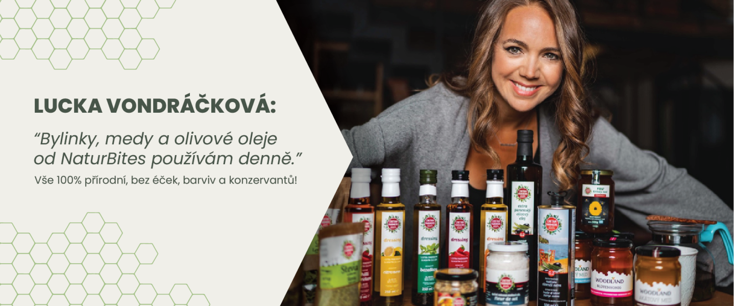 Lucka Vondráčková nakupuje na Natur Bites