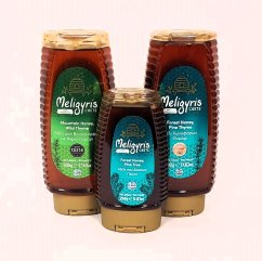 Výhodná sada tří řeckých lesních a horských medů 1250 g, Meligyris