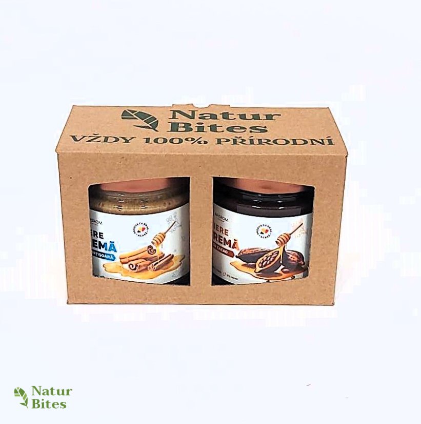 Dárková sada ochucených medů "Zdravé mlsání", 2 x 280 g