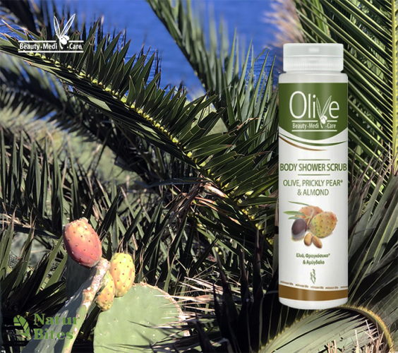 OLIVE Sprchový gel/scrub Opuncie a Mandle 200 ml