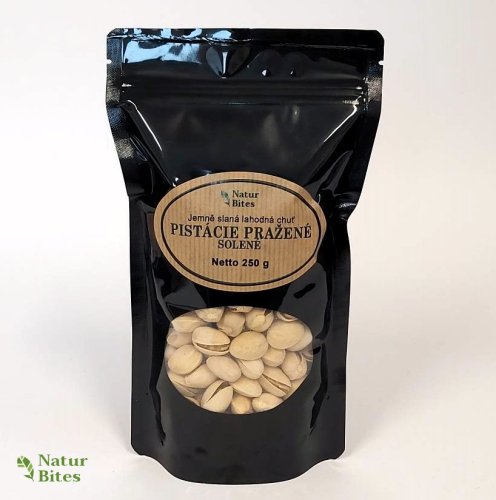 Pistácie pražené solené Jumbo 250 g, NaturBites