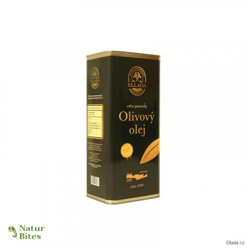 Extra panenský olivový olej, ELLADA, plech 5 l