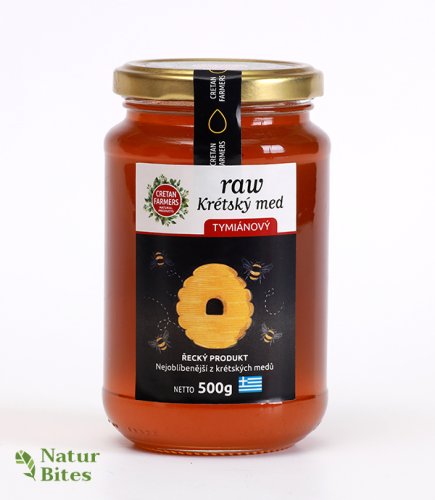 CRETAN FARMERS Med krétský RAW Tymiánový 500 g