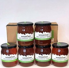 Med smíšený tmavý "Louka+les" 720 g, 5+1 zdarma, Woodland