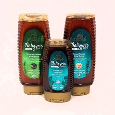 Výhodná sada tří řeckých lesních a horských medů 1250 g, Meligyris