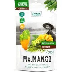 Mr.Mango, měkké sušené mango v matcha čokoládě, 3 x 20 g