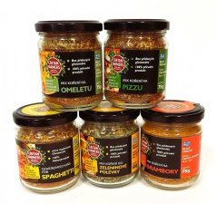 Výhodná sada kořenících směsí bez soli "Bez masa" 5x75 g, Cretan Farmers