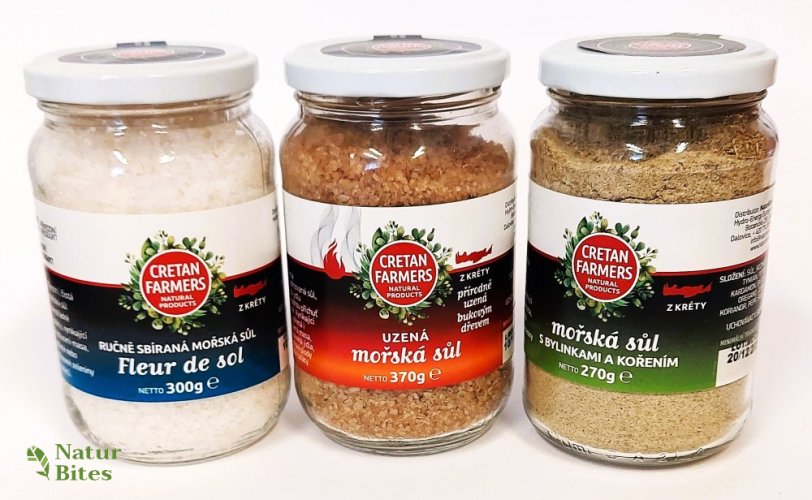 Výhodná sada "Mořské soli z kréty" 940 g, Cretan Farmers