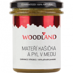 WOODLAND Mateří kašička a pyl v medu 250 g