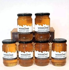 Med květový Akátový 500 g, 5+1 zdarma, Woodland