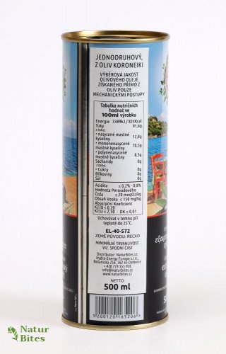 CRETAN FARMERS Extra panenský olivový olej Jednodruhový - Litry: 500 ml