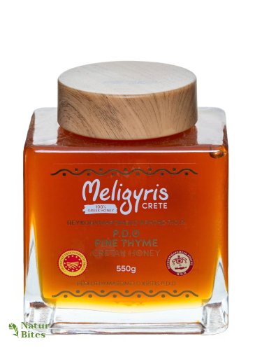 Řecký med "Pefkothymaromelo Kritis P.D.O"-exclusive 550 g, Meligyris