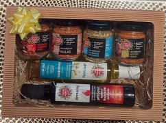 Dárková sada Koření a olivové oleje "Červená masa"