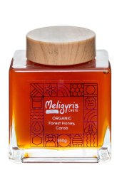 Řecký lesní BIO med "Karob" -exclusive 550 g, Meligyris
