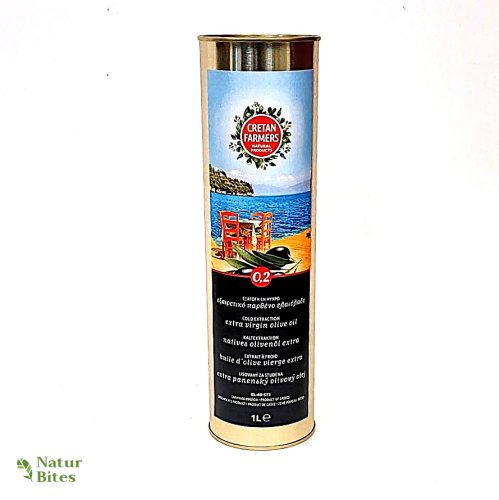 Extra panenský olivový olej, prémiový 1000 ml, plech Cretan Farmers