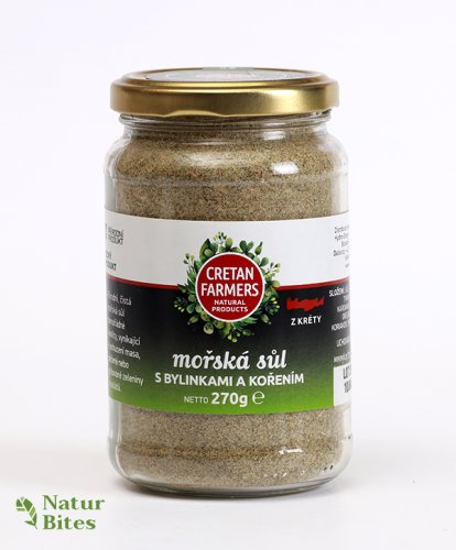 CRETAN FARMERS Mořská sůl Bylinky a Koření 270 g