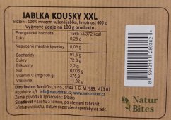 Jablka lyofilizovaná kousky (sušená mrazem) 600 g. NaturBites