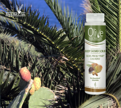 OLIVE Sprchový gel/scrub Opuncie a Mandle 200 ml