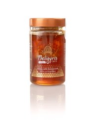 Řecký med horský "Surový s pláství", květový 450 g, Meligyris