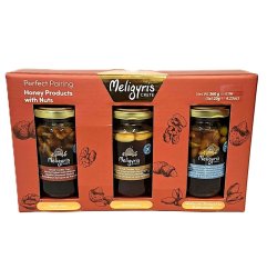 Medová dárková sada "Ořechy v medu" 3 x 120 g, Meligyris